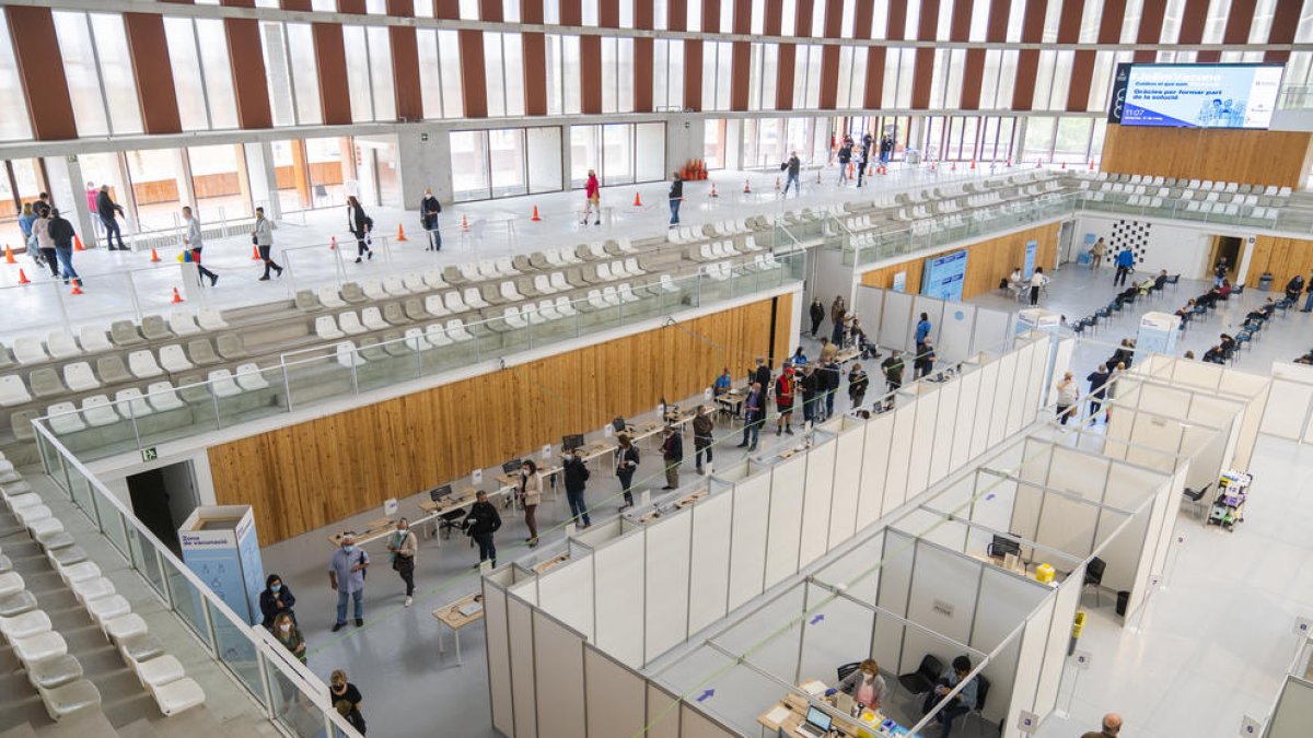 El Palau d'Esports administra 5.442 vacunes entre dimarts i dimecres