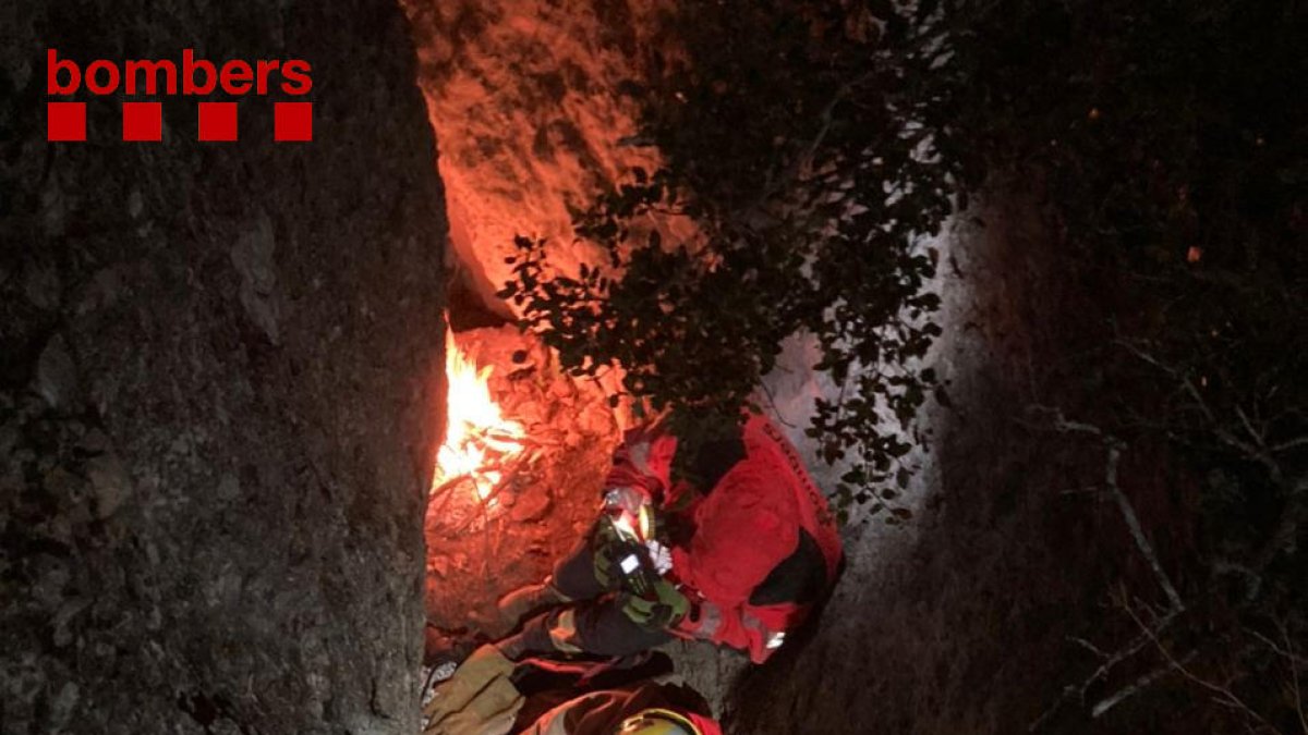 El rescat d'una excursionista ferida a Margalef s'allarga més de 17 hores