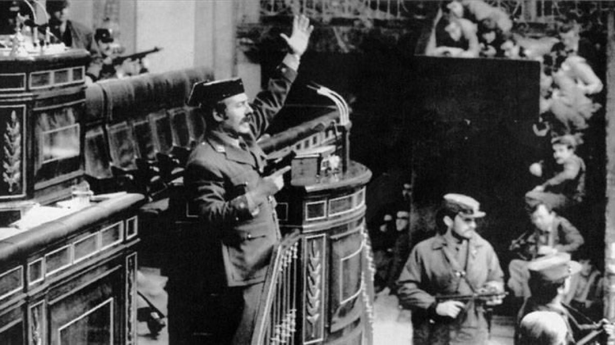 Antonio Tejero, 23-F, cop d'Estat, Espanya, Congrés dels Diputats, 1981