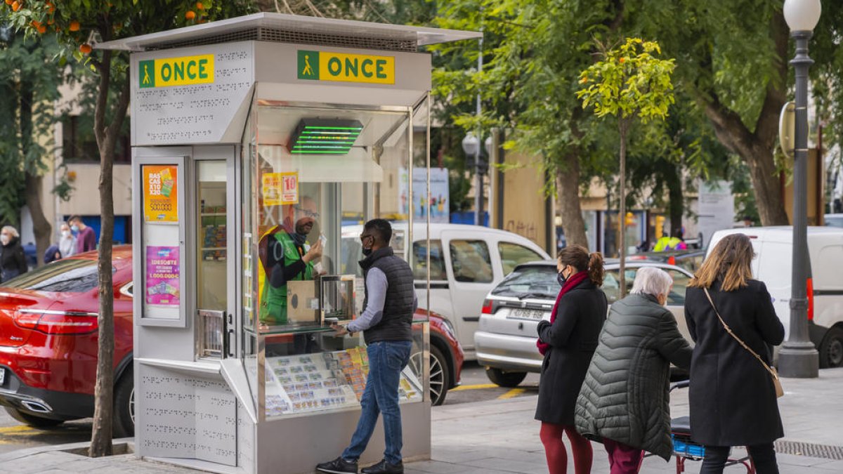Les vendes de l'ONCE van caure més d'un 30% durant el 2020 per la covid-19