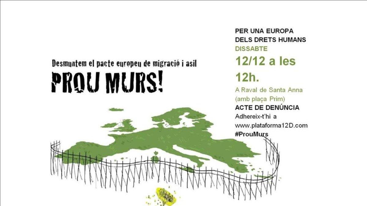 Convoquen mobilitzacions a Reus i Tarragona aquest dissabte contra la política migratòria europea