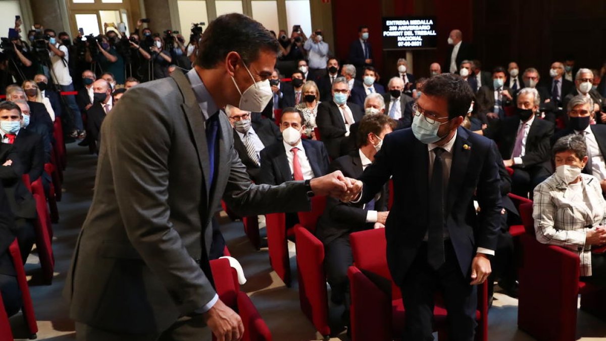 Sánchez i Aragonès es reuniran a la Moncloa el pròxim dimarts 29 de juny a les 17 hores