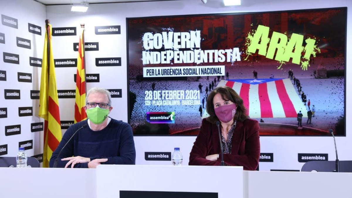 La ANC convoca una concentración para emplazar a hacer un gobierno independentista «fuerte»