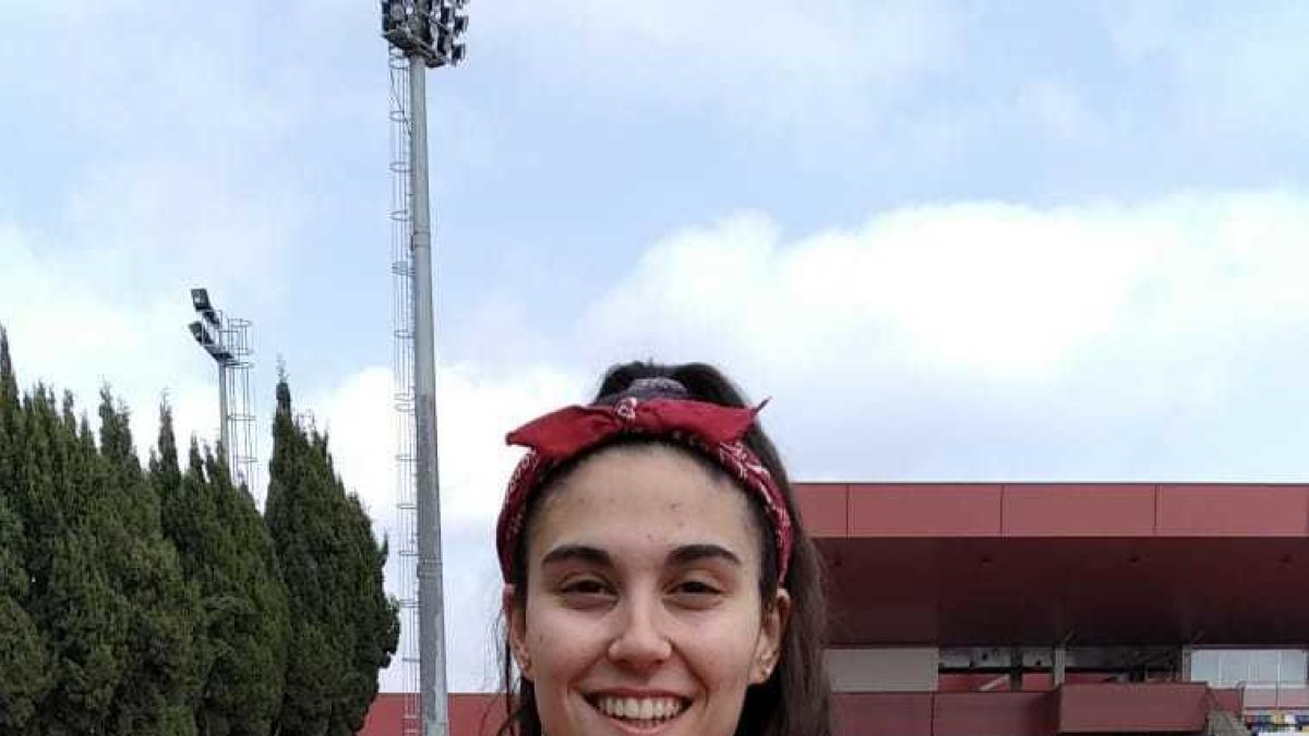 L'atleta del Nàstic Andrea Pascual 4a d'Espanya sub 20 d'hivern , al
llançament de Martell