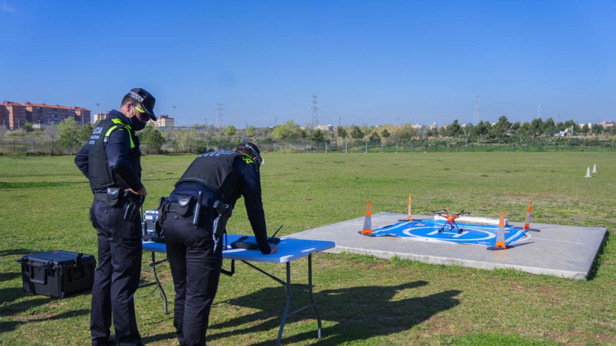 La unitat de drons de la Guàrdia Urbana de Tarragona aixeca el vol