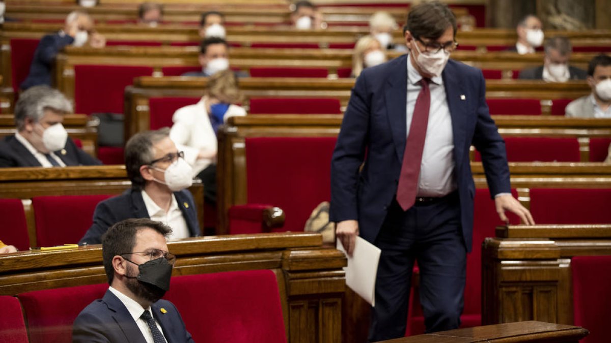 Borràs declara a Illa jefe de la oposición de la presidencia de la Generalitat y del Gobierno