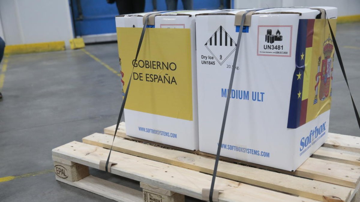 Primer dia de vacunació de la covid-19 a Catalunya