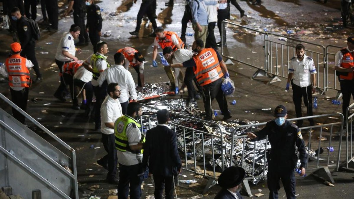 Almenys 44 morts en una estampida humana en una festa jueva a Israel