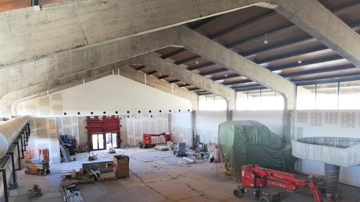 Fase final de les obres de reforma del Museu del Port de Tarragona