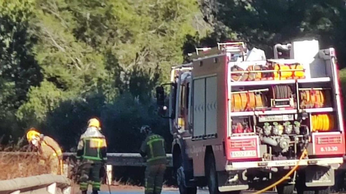 Un camió perd una càrrega d'olives i provoca retencions a la C-14 entre Alcover i Montblanc