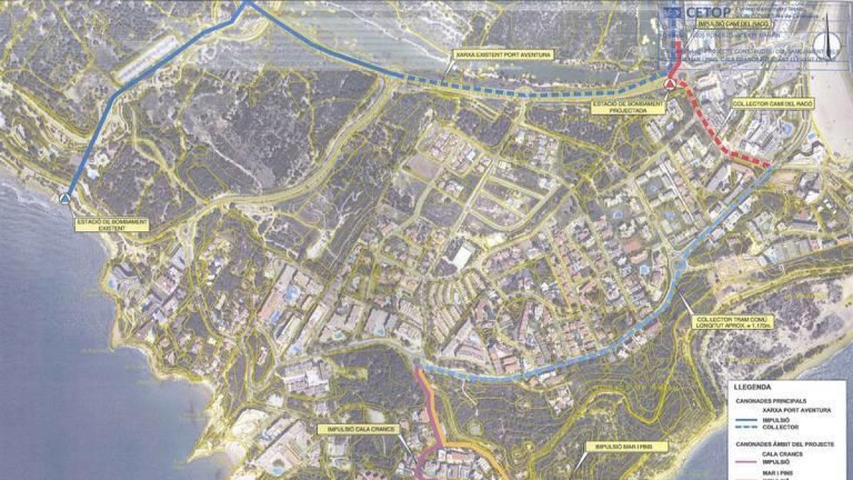 El Cap Salou comptarà amb un nou col·lector de clavegueram