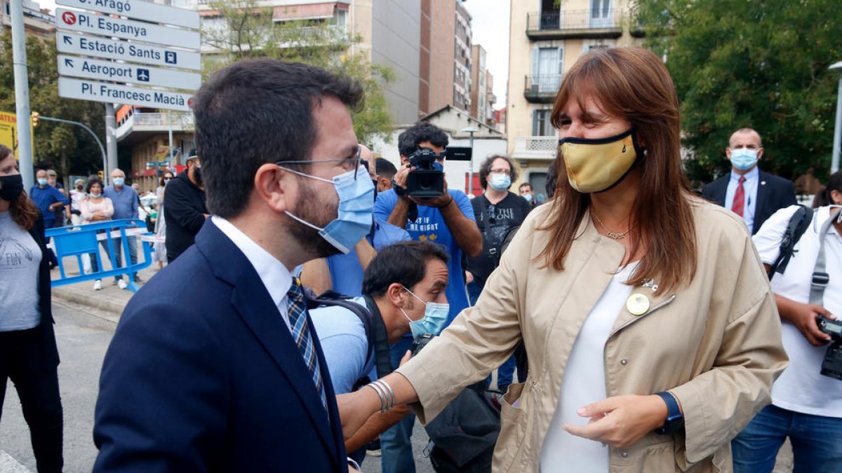 Borràs pide a Aragonés que se someta a la cuestión de confianza del 2023 aunque la CUP rechace los presupuestos