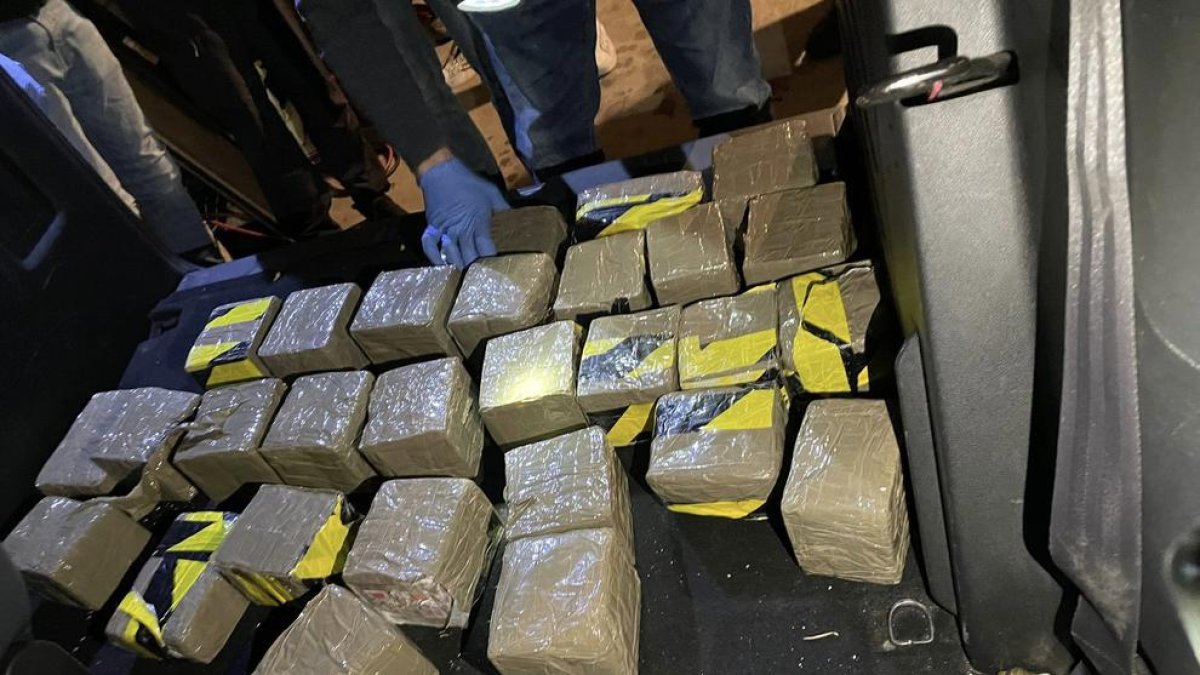 Troben 1,7 kg de cocaïna, 28 d'haixix, 73.000 euros i una pistola en l'operatiu antidroga del Vendrell, Reus i Valls