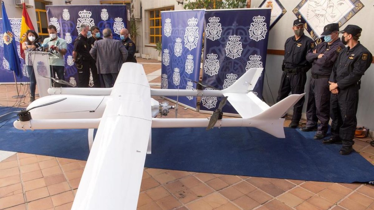 Intervienen un dron que transportaba droga entre Marruecos y España