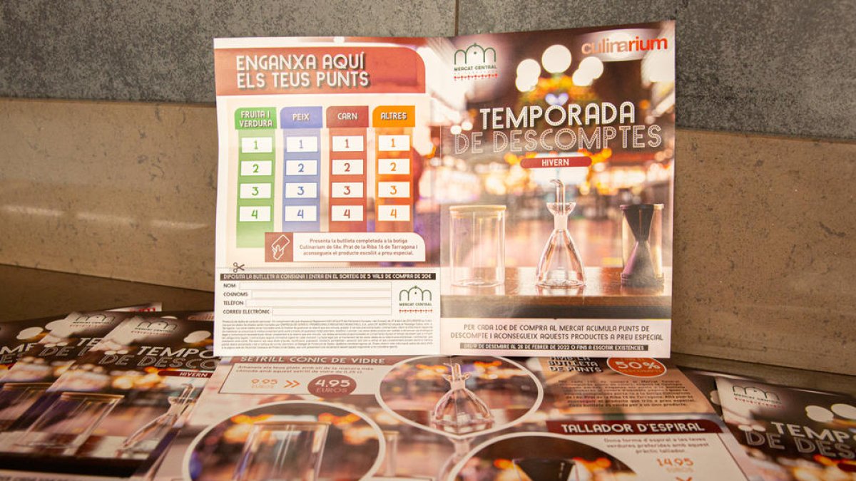 El Mercado Central pone en marcha una campaña promocional de puntos que ofrecerá descuentos en productos de cocina
