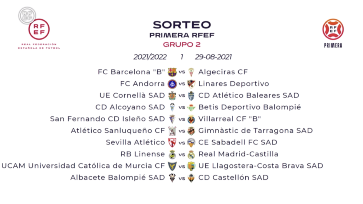 El Nàstic arrancará la temporada jugando contra el Atlético Sanluqueño a campo contrario