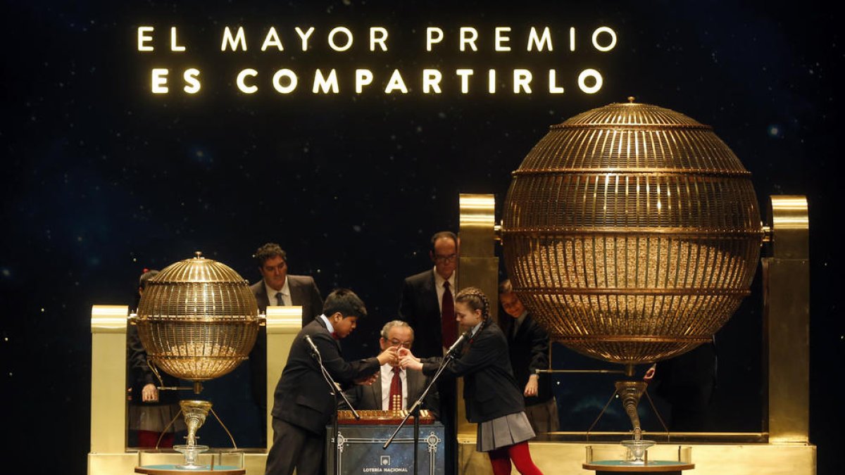 Imagen de archivo de la Lotería de Navidad.