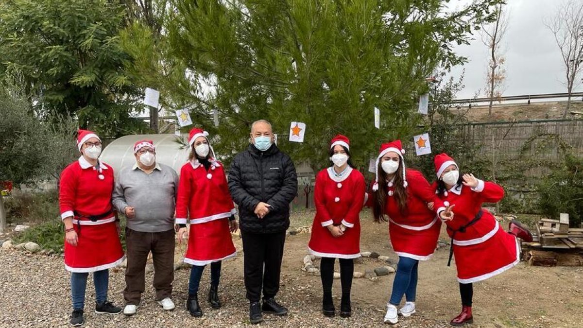 Gent gran i dependent de Tarragona crea un arbre d'il·lusions pel 2022