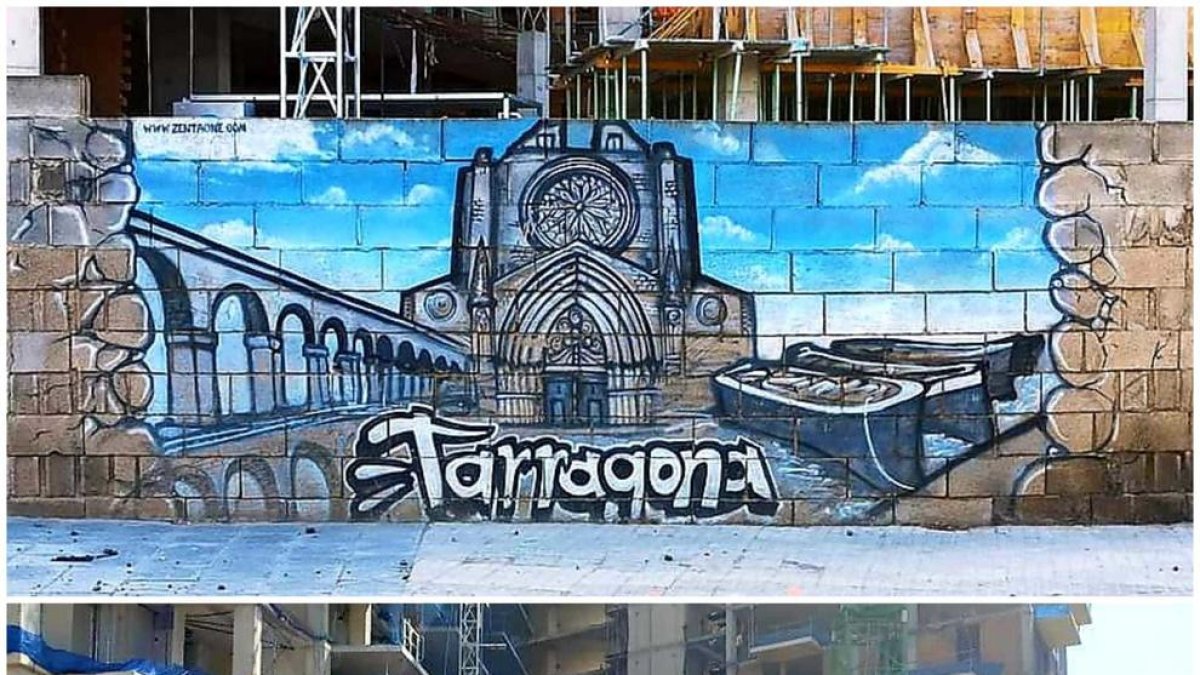 Les obres de Torres Jordi fan desaparèixer el mural de Tarragona