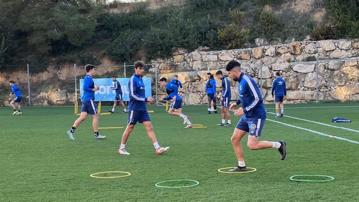 El Nàstic vuelve a los entrenamientos con siete jugadores menos