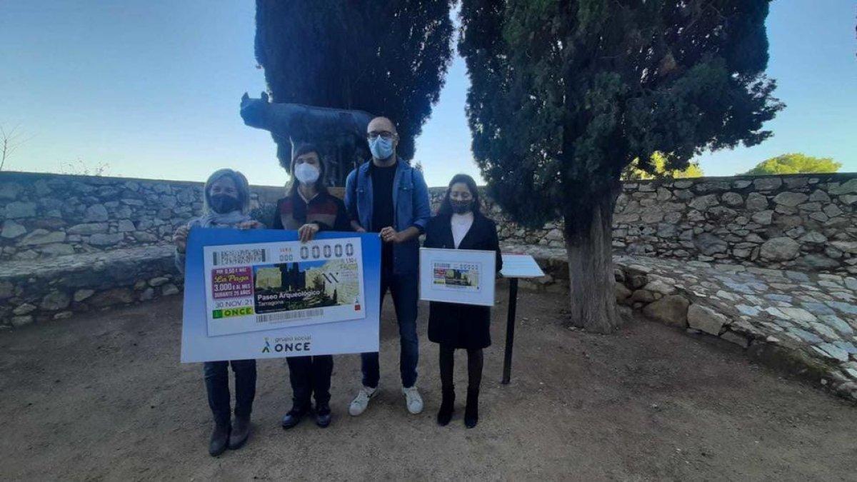 El ONCE celebra el aniversario|cumpleaños del Patrimonio Mundial de Taragona con un cupón dedicado a la Muralla de Tarragona