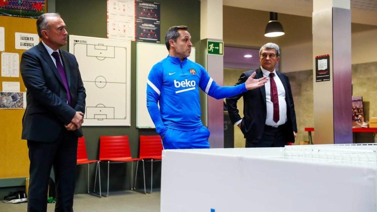 Felip Ortiz entrenarà el primer equip del Barça amb Sergi Barjuan