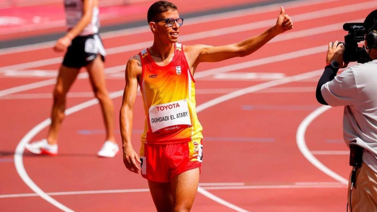 Yassine Ouhdadi, sisè a la final de 1.500 metres T13