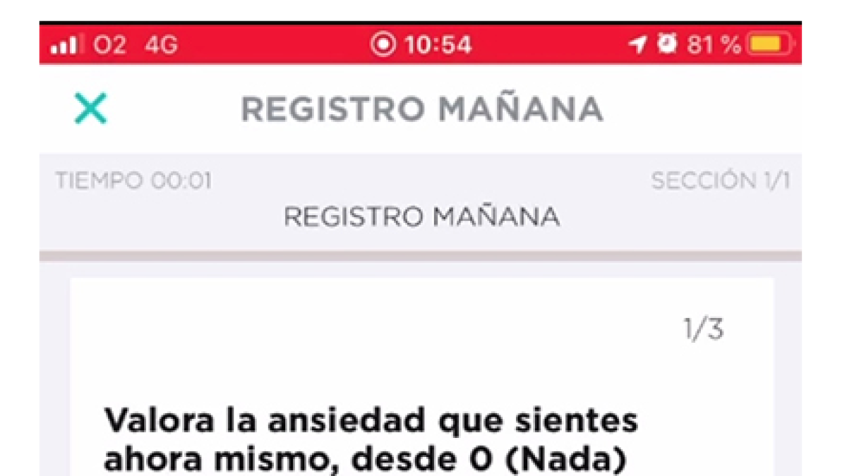 Crean una app que permite valorar la ansiedad de manera continuada