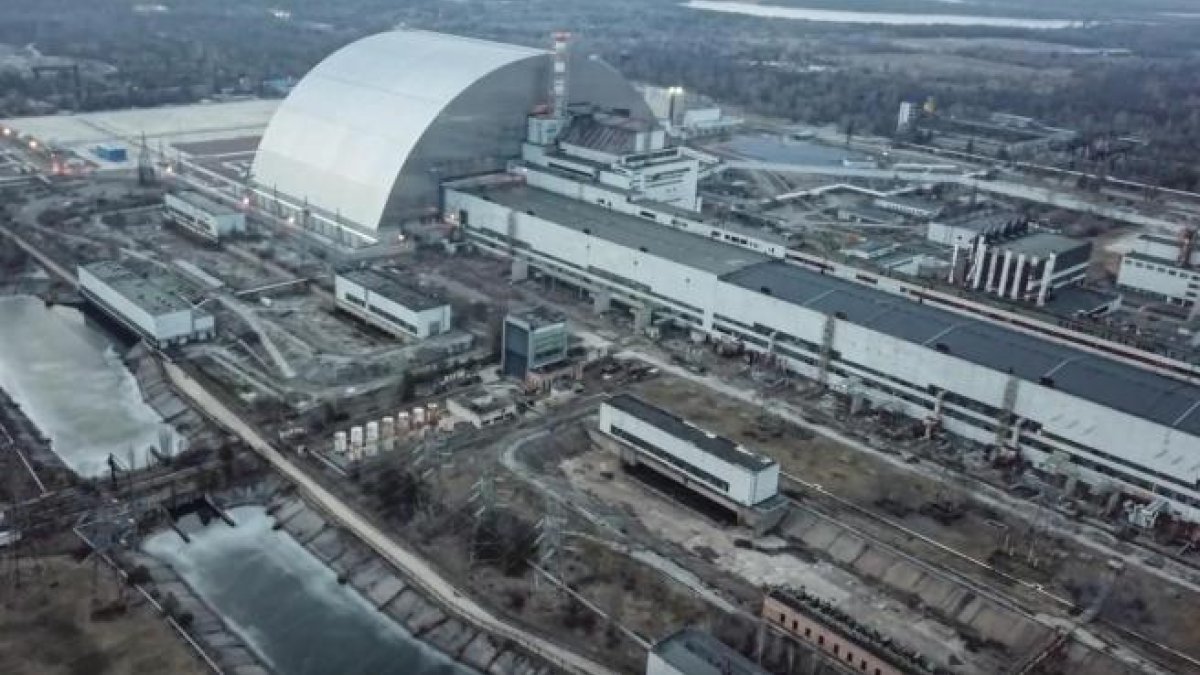Apagón eléctrico en la planta nuclear de Chernóbil