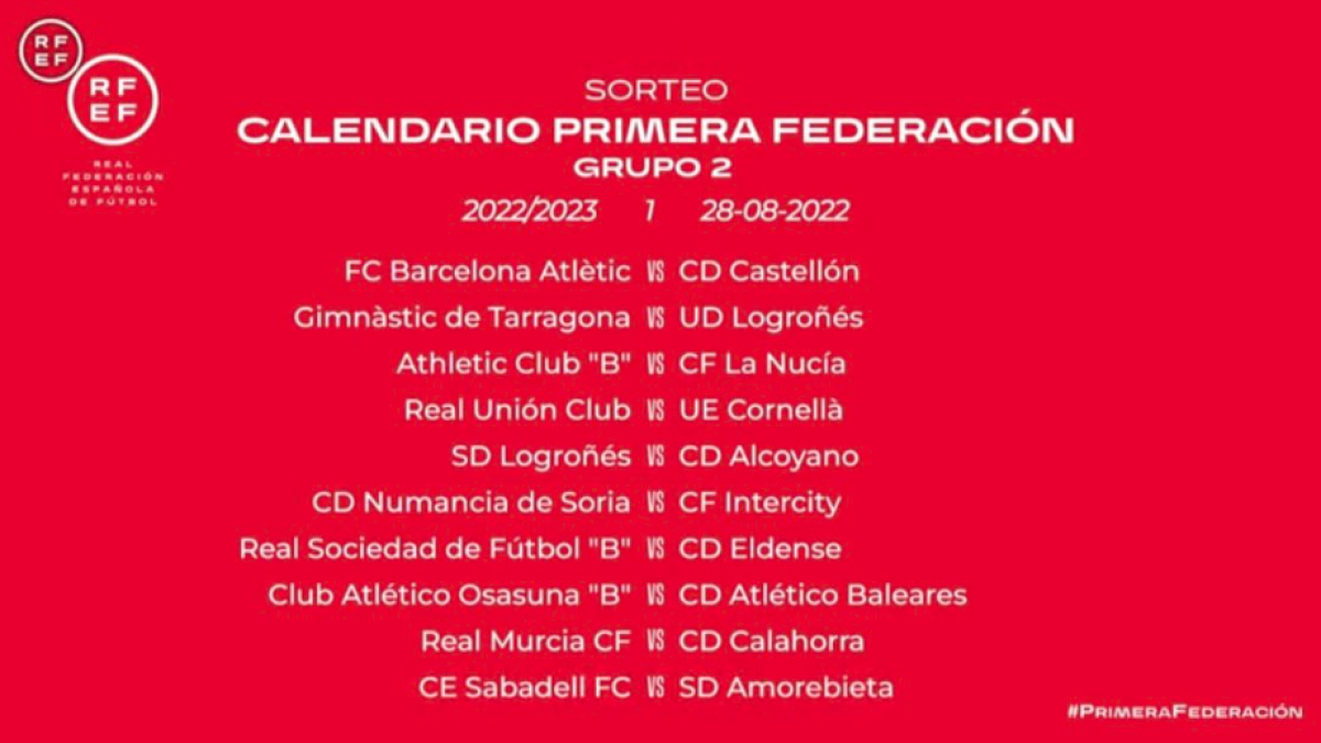 El Nàstic arrencarà la temporada jugant contra la UD Logronés a casa