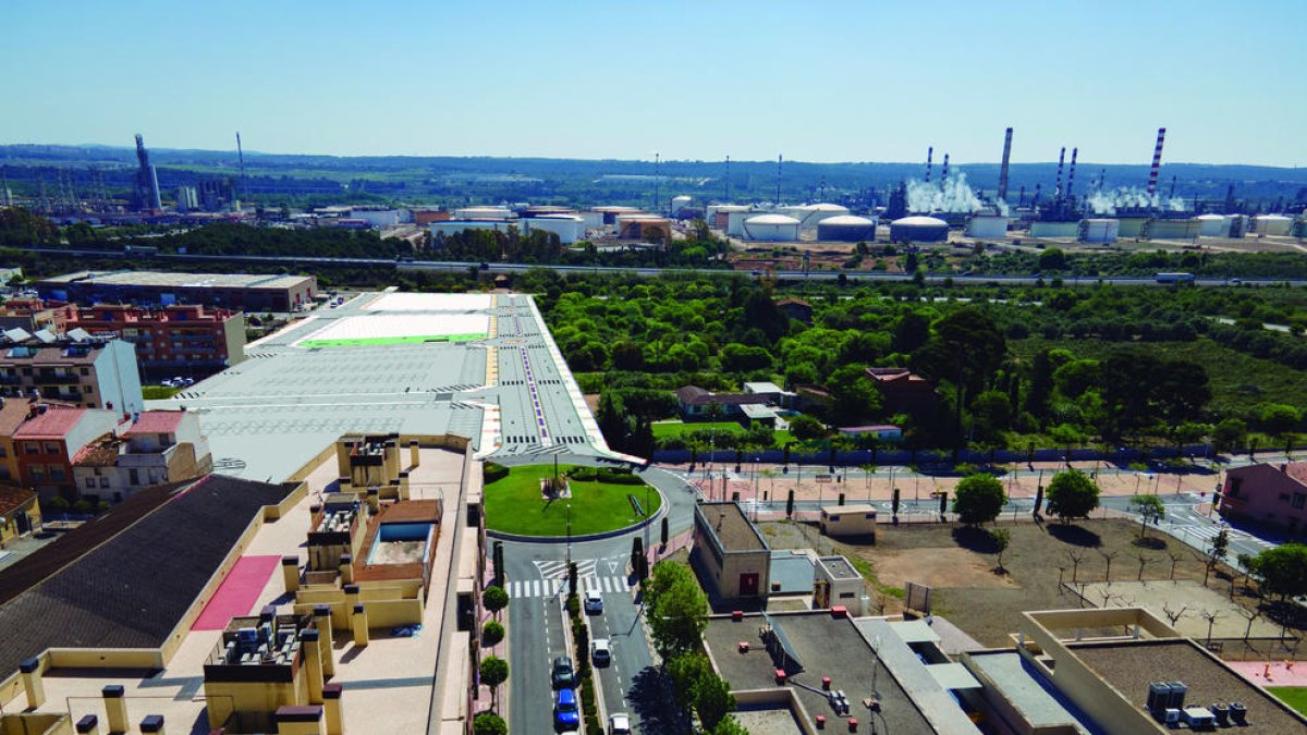 Avancen a bon ritme les obres de prolongació de l'avinguda Mina de Madró de la Pobla