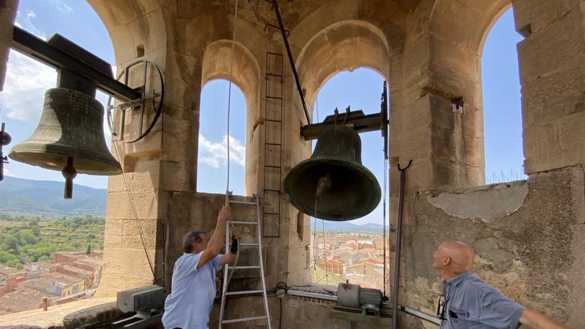 L'Espluga de Francolí recupera el toc manual de campanes per sant Abdó i sant Senén