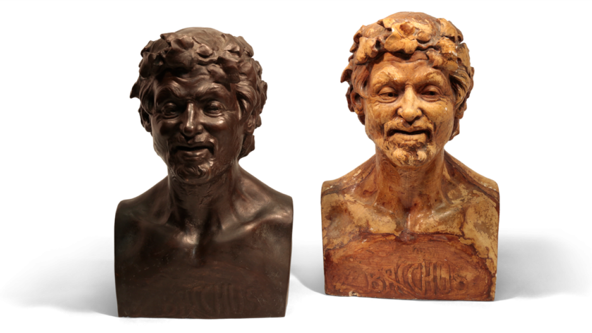 Dos bustos del déu Bacus, noves peces de 'Quan els objectes parlen'