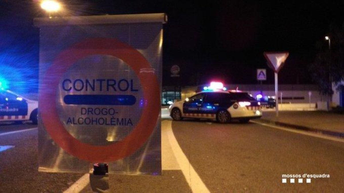 Mossos, control policía, drogas, alcoholemia