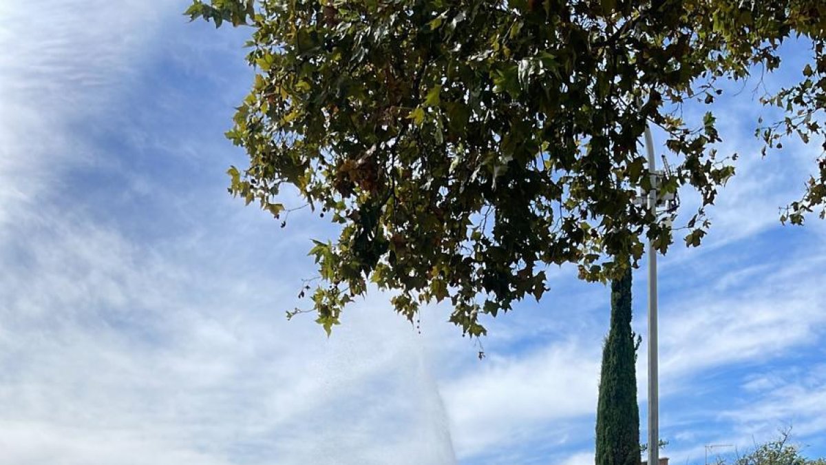 Una fuita d'aigua a Reus provoca el tall d'un carril del carrer Sant Bernat Calbó