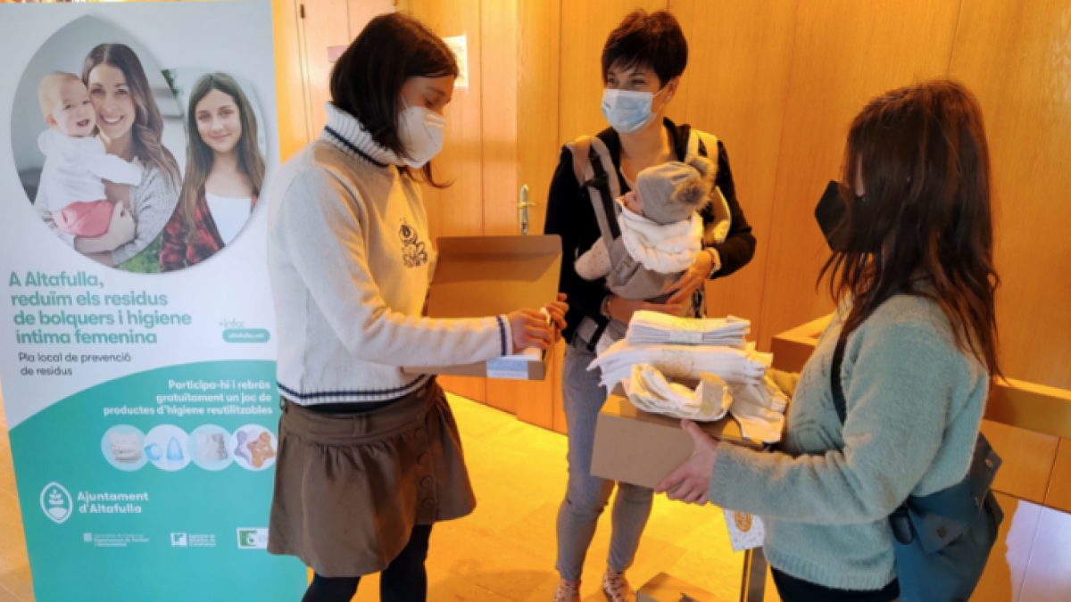 Altafulla apuesta por reducir los residuos de pañales e higiene íntima femenina