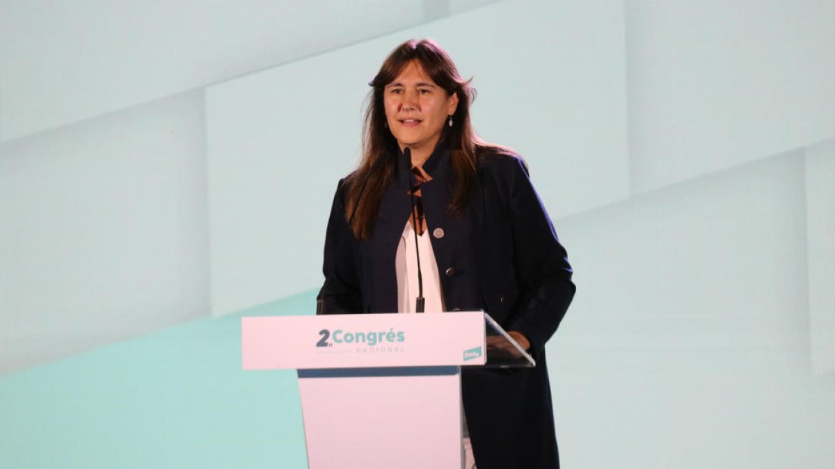 Borràs quiere qué Junts sea «más ambicioso nacionalmente»