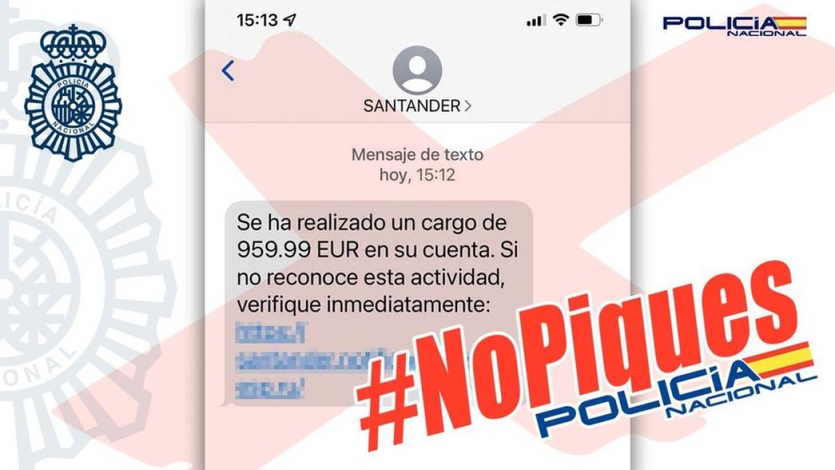La Policía Nacional alerta de una estafa donde suplantan al Banco Sabadell