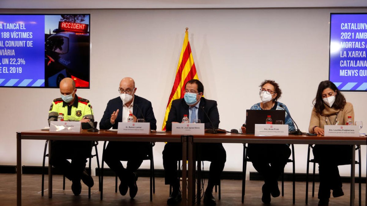 Un total de 188 persones han mort en accidents de trànsit a Catalunya el 2021, un 22,3% menys que el 2019