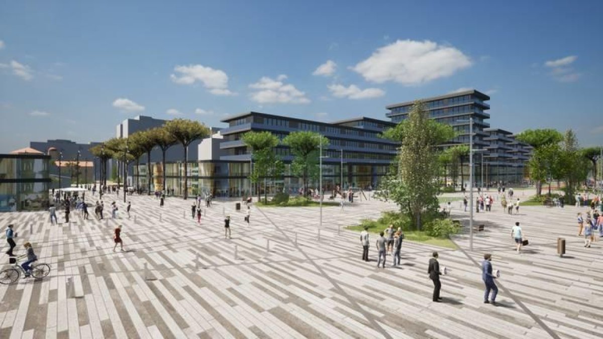 El alcalde de Salou anuncia que para el proyecto del Eje Cívico en la zona de las edificaciones
