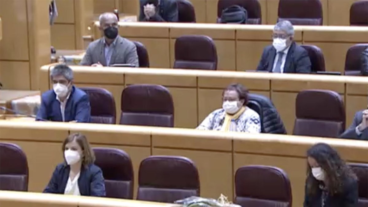 El Senado rinde un homenaje al senador de ERC Miquel Aubà ante su escaño vacío