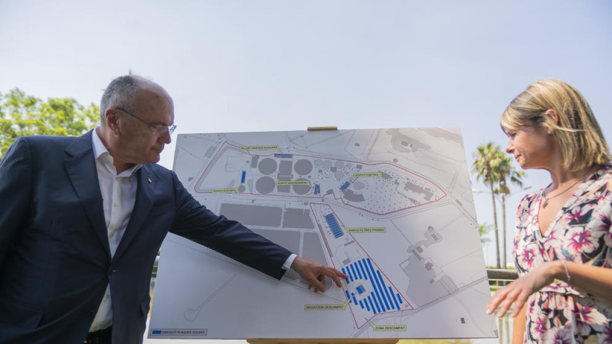 Primer pas per a la instal·lació de la planta solar fotovoltaica a l'EDAR