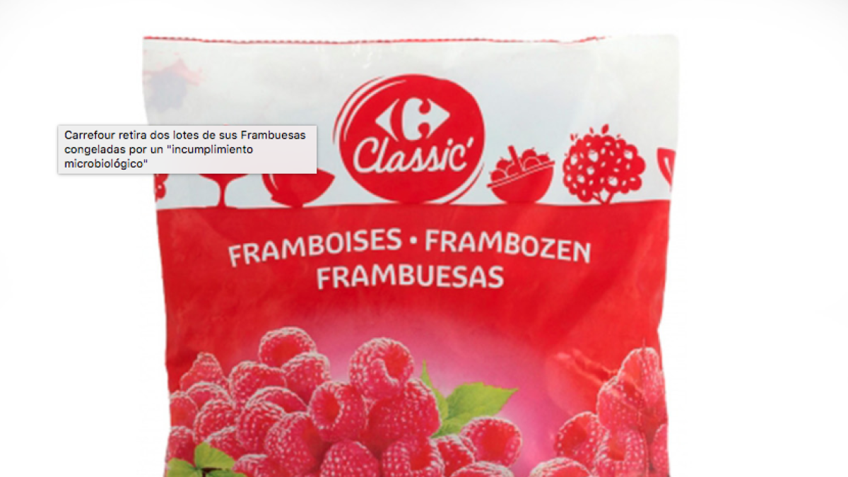 Carrefour retira de la venda dos lots de gerds congelats