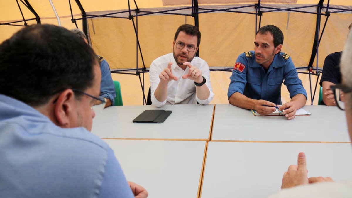 Aragonès pide «toda la prudencia y responsabilidad» ante el alto riesgo de incendios