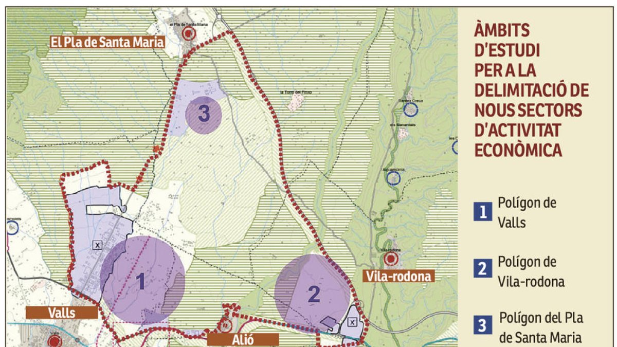 Protesta contra el gran polígono industrial del Alt Camp hoy en la plaza del Blat de Valls