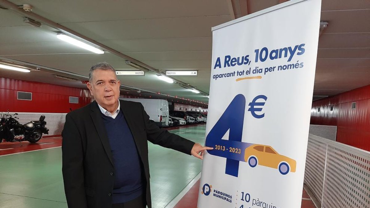 El màxim diari als pàrquings de Reus es mantindrà a 4 euros durant el 2023