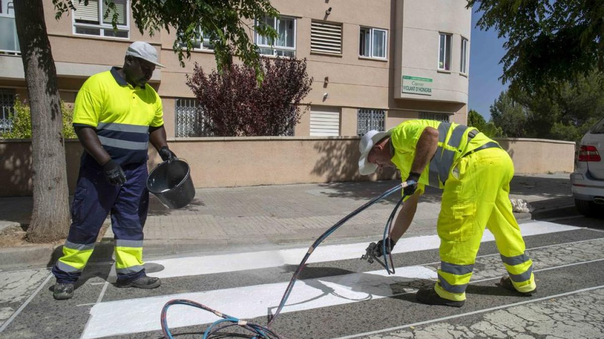 Tarragona mejora la señalización horizontal de la zona Norte de la ciudad