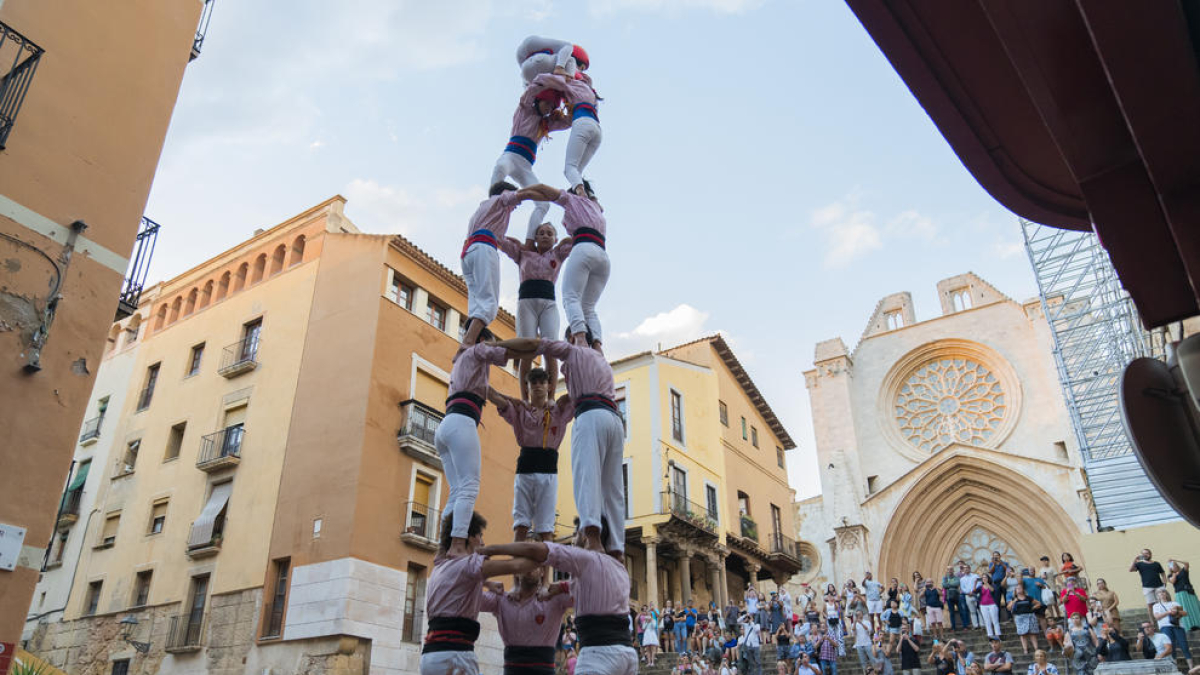 Los Xiquets de Tarragona preparan el 3d9f para las fiestas de Santa Tecla