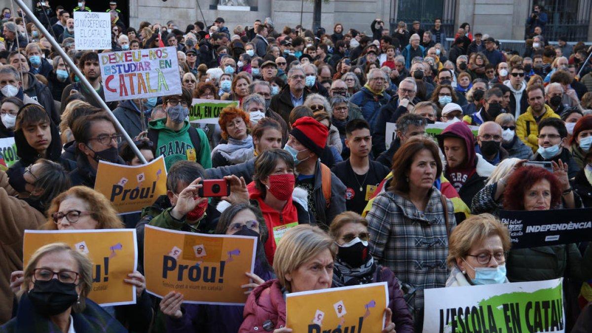 La ANC convoca manifestaciones el 26 y el 28 de abril contra el acuerdo por el catalán en la escuela