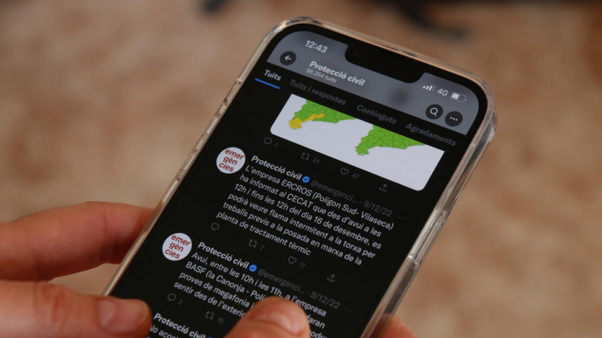 Alcaldes del Tarragonès quieren que el Twitter de Protección Civil sólo se use para emergencias